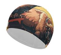 Cuffia da nuoto Wild American Bison Mountains, unisex, resistente, antiscivolo, ad alta elasticità, per capelli lunghi e corti, trecce e dreadlock, mantiene i capelli asciutti