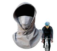 Cuffia da uomo per il freddo - Copertura per il viso in pile antivento - Collare regolabile, design traspirante - Scaldacollo antivento