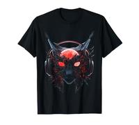 Cuffia Design Luna Graphic Animal Lynx Maglietta