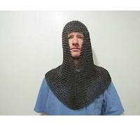 Cuffia di cotta di maglia con spessore 9mm Armatura di cotta di maglia...