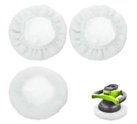 Cuffia di lucidatura in lana d'agnello per lucidatrici per auto, compatibile con Einhell CE-CB 18/254 Li e CC-PO 90, lucidatrici orbitali da 230-250mm, rimozione dei graffi
