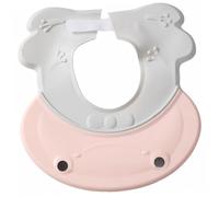 Cuffia Doccia per Ragazzo Ragazza Rosa Visiera Regolabile | Pp e Tpe, Bordo a Curvatura Inversa, Blocca Getto D’acqua Durante Bagnetto e Shampoo