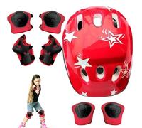 Cuffia e cuscinetti per bambini, cuffia e cuscinetti per bambini, ginocchiere gomiti per bicicletta skateboard ciclismo bambini, ginocchiere accessori per pattinaggio Set di attrezzature per prote