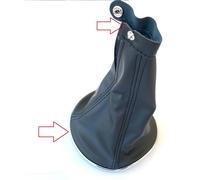 CUFFIA E GHIERA CROMATA LANCIA YPSILON 843 LEVA CAMBIO NERA ECOPELLE 2003/2012