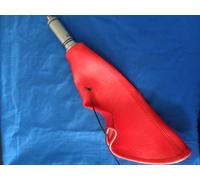 CUFFIA E LEVA FRENO A MANO GHIRARDI COMPLETO IN PELLE ROSSA