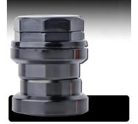 Cuffia esterna in lega di alluminio con filettatura e doppi cuscinetti sigillati da 34 mm per forcella anteriore Brompton per biciclette pieghevoli (nero)