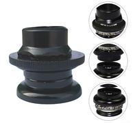 Cuffia esterna per bicicletta senza filettatura da 25 mm, per mountain bike e bici da strada, materiale in lega garantisce stabilità e prestazioni a lungo termine (25 mm nero)