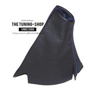 Cuffia Freno A Mano Per LAND ROVER DISCOVERY I II 1995-2004 Pelle Blu Cuciture