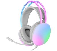 White Shark Cuffia Gaming Stereo con Microfono e Illuminazione RGB su Cuffie e A