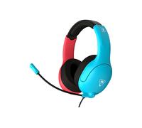Turtle Beach Cuffie da gioco cablate Airlite Fit blu e rosse con licenza ufficiale per tutti i Nintendo Switch - Microfono flip-and-mute, padiglioni auricolari dal comfort superiore