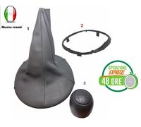 CUFFIA + GHIERA + POMELLO + MOLLA ORIGINALE LEVA CAMBIO FIAT PANDA 2003 5MARCE