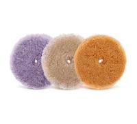 Cuffia in Pelle D'Agnello, 3 Pezzi 150Mm Lucidatura Pad Lana Lucidatura Pastigl