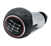 Cuffia In Pelle Per Pomello Del Cambio 3C0711113A Per VW Per Passat B6 2006-2011 5/6 Velocità Pomelli Leva Cambio Auto(6 Speed Gearknob C,Black red)