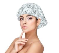 Cuffia in seta con stampa di equazione matematica, per dormire, unisex, regolabile, in raso, per dormire, morbida cuffia per dormire