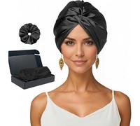 Cuffia in seta per dormire per capelli sani e capelli lunghi, la cuffia in seta impedisce l'effetto crespo e la rottura dei capelli | Silk Bonnet da donna con ricci e tutti i tipi di capelli
