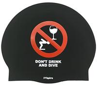 Cuffia in silicone Don't Drink and Dive | Cuffia da Nuoto | Cuffia da Piscina | Grande Comfort e Aderenza | Arte e Nuoto