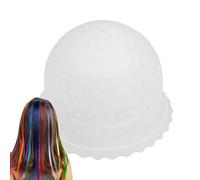 Cuffia in silicone per evidenziare i capelli, riutilizzabile, per colorare i capelli, con fori preforati, strumenti riutilizzabili per la colorazione dei capelli, per uso professionale e domestico