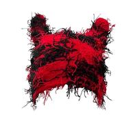 Cuffia Invernale Uomo - Cappelli alla Moda per L'Esterno Autunno/Inverno con Orecchie Copricapo Hip Hop Lavorato A Maglia Cappello Caldo (Red M)