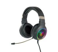Cuffia itek gaming "h430" 7.1 virtual con bro, 7 colori led,2x3, mic.,controllo volume, 2x3mm e usb con adattatore - ithgh430