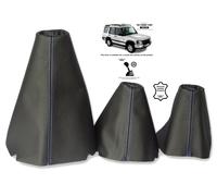 Cuffia Leva Cambio e Freno Hi-Low Per Land Rover Discovery I II Cuciture Blu