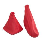 Cuffia Leva Cambio e Freno Per BMW E30 1982-1991 Pelle Rosso