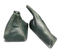 Cuffia Leva Cambio e Freno Per Lotus Elan M100 S1 Pelle Verde Cuciture Giallo