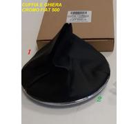 CUFFIA LEVA CAMBIO FIAT CINQUECENTO 500 COMPLETA DI GHIERA IN PLASTICA E CROMATA