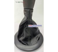 Cuffia leva cambio manuale RENAULT MEGANE 2° serie 2002-2010 in vera pelle nera