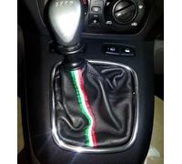 cuffia leva cambio per Fiat Idea in vera pelle nera