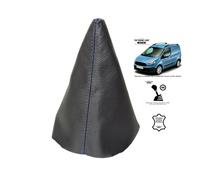 Cuffia Leva Cambio Per Ford Transit Courier 2013-2016 Pelle Cuciture Blu