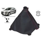 Cuffia Leva Cambio Per Kia Ceed 2006-2009 Pelle Cuciture Rosso
