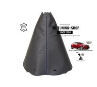 Cuffia Leva Cambio Per Kia Ceed FL 2009-2012 Pelle Cuciture Blu