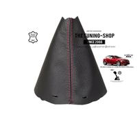 Cuffia Leva Cambio Per Kia Ceed FL 2009-2012 Pelle Cuciture Rosso