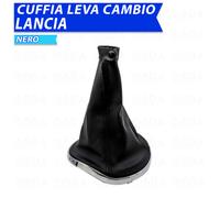 Cuffia leva cambio per LANCIA Ypsilon dal 2003 al 2011 nero/cromo 158g