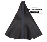 CUFFIA LEVA CAMBIO PER Land Rover Discovery I II 95-04 Pelle Blu Cuciture