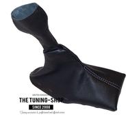 Cuffia Leva Cambio Per Porsche Boxster 986 5 speed Pelle Cuciture Grigio