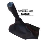 Cuffia Leva Cambio Per Porsche Boxster 986 5 speed Pelle Cuciture Rosso