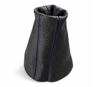 Cuffia Leva Cambio Per Skoda Octavia MK3 2013-2018 DSG Pelle Nero Cuciture Blu