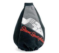 CUFFIA LEVA CAMBIO SIMONI RACING CUT MICROFIBRE NERA INSERTO GRIGIO C6112/GR