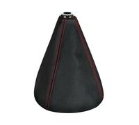 LH0 Premium Cuffia Leva Cambio In Pelle - Nero/Rosso