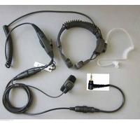 CUFFIA MILITARE LARINGOFONO PER MOTOROLA E COBRA CON DOPPIO PTT PROFESSIONALE