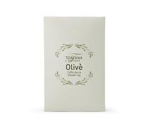CUFFIA MONOUSO IMPERMEABILE DA USARE SOTTO LA DOCCIA IMBUSTATA IN CARTONCINO SINGOLARMENTE Linea TOSCANA NATURAE OLIVE' - 1 cartone da 500 cuffie