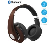 CUFFIA PADIGLIONE BLUETOOTH LUNGA DURATA MARRONE VT-6322-A-LED7732 V-TAC