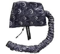 Cuffia per asciugacapelli, diffusore in poliestere con chiusura a coulisse, design ad aria calda, calore delicato, borsa portatile con cerniera, elegante stampa cielo stellato