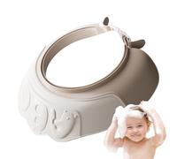 Cuffia per baby shower, a doppio strato, 22 x 21,5 x 5 cm, cuffia impermeabile regolabile per protezione occhi e orecchie, design con canale di drenaggio integrato, materiale solido