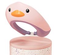 Cuffia per baby shower con anatra gialla, cappello regolabile per il lavaggio dei capelli per bambini, scudo morbido per lavare i capelli, visiera da bagno, protegge orecchie e occhi del bambino dallo