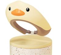 Cuffia per baby shower con anatra gialla, cappello regolabile per il lavaggio dei capelli per bambini, scudo morbido per lavare i capelli, visiera da bagno, protegge orecchie e occhi del bambino dallo
