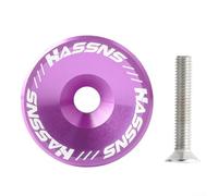 Cuffia per bicicletta ad alta precisione, 31,8 mm, in lega di alluminio, con bullone da 30,5 mm, garantisce stabilità in diverse condizioni di guida (viola)