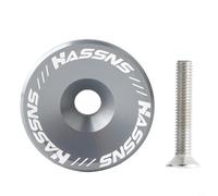 Cuffia per bicicletta compatta e da 31,8 mm, realizzata in lega di alluminio con bullone da 30,5 mm per esigenze quotidiane in bicicletta (argento)