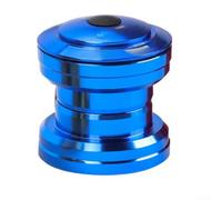 Cuffia per bicicletta da 34 mm, con doppio cuscinetto integrato, in lega, CNC, MTB, bici da strada, set di coppette per forcella da strada, nero, rosso, oro, blu, per parti di ricambio (blu)